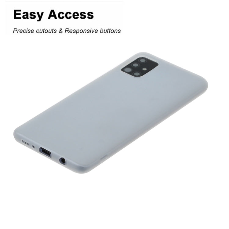 For Galaxy A51 Frosted Candy-Colored Ultra-thin TPU Phone Case