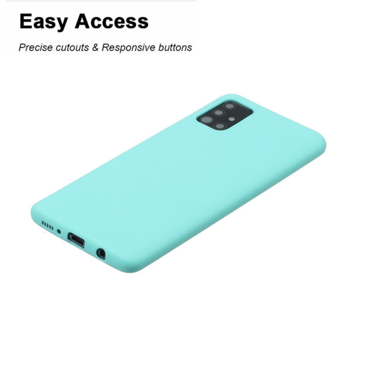 For Galaxy A51 Frosted Candy-Colored Ultra-thin TPU Phone Case