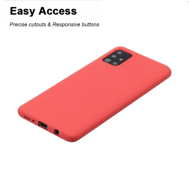 For Galaxy A51 Frosted Candy-Colored Ultra-thin TPU Phone Case