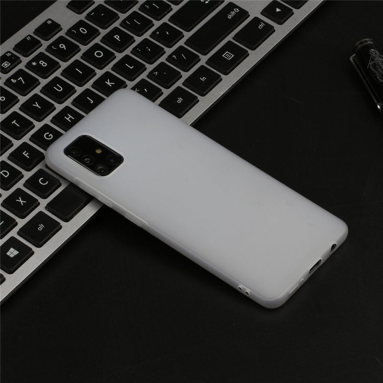 For Galaxy A71 Frosted Candy-Colored Ultra-thin TPU Phone Case