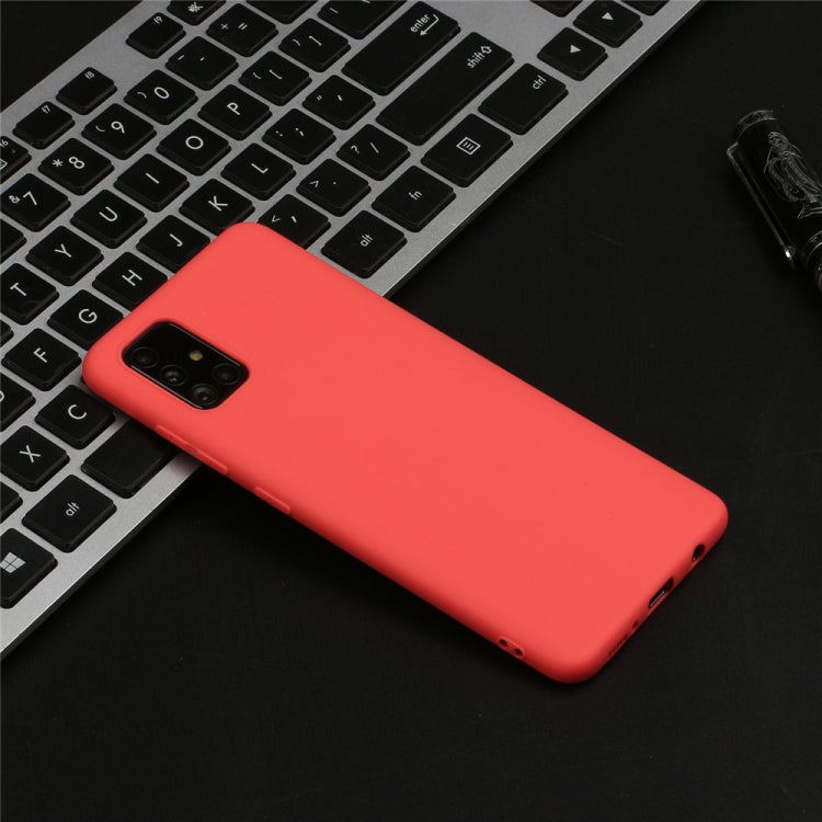 For Galaxy A71 Frosted Candy-Colored Ultra-thin TPU Phone Case