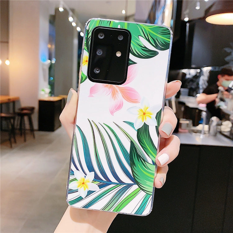 For Galaxy S20 Plus Smooth Flower Series IMD TPU Case