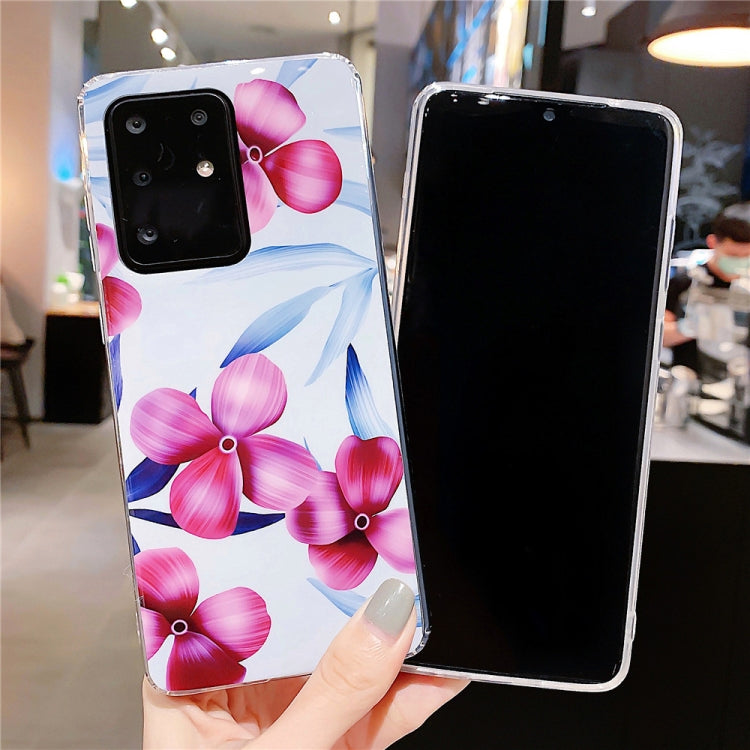 For Galaxy A71 Smooth Flower Series IMD TPU Case