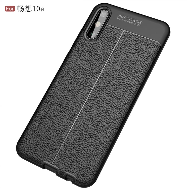For Huawei Enjoy 10e Litchi Texture TPU Shockproof Case