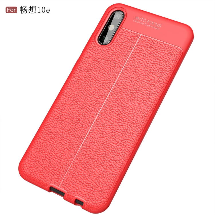For Huawei Enjoy 10e Litchi Texture TPU Shockproof Case