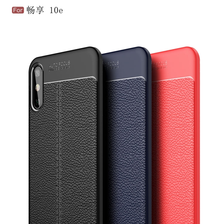 For Huawei Enjoy 10e Litchi Texture TPU Shockproof Case