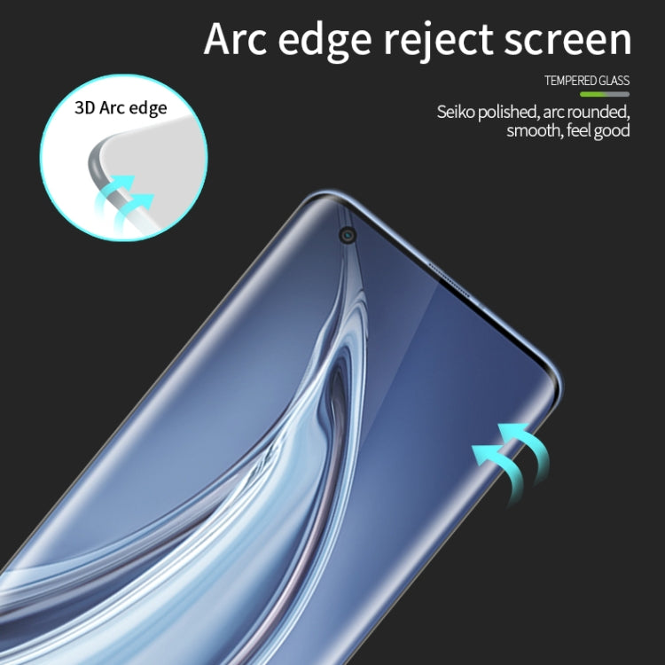 For Xiaomi Mi 10 Pro MOFI 9H 3D Explosion Proof Thermal Bending Full Screen Covered With Tempered Glass Film(Black)
