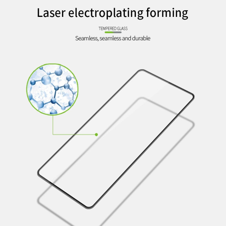 For Huawei P40 MOFI 9H 3D Explosion-proof Curved Screen Tempered Glass Film(Black)