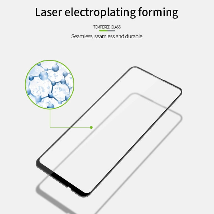 For Huawei P40 Lite E MOFI 9H 3D Explosion-proof Curved Screen Tempered Glass Film(Black)