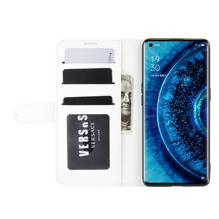 For OPPO Find X2 R64 Texture Single Horizontal Flip PU Leather Protective Case with Holder & Card Slots & Wallet& Photo Frame