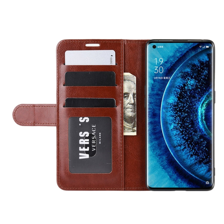 For OPPO Find X2 R64 Texture Single Horizontal Flip PU Leather Protective Case with Holder & Card Slots & Wallet& Photo Frame