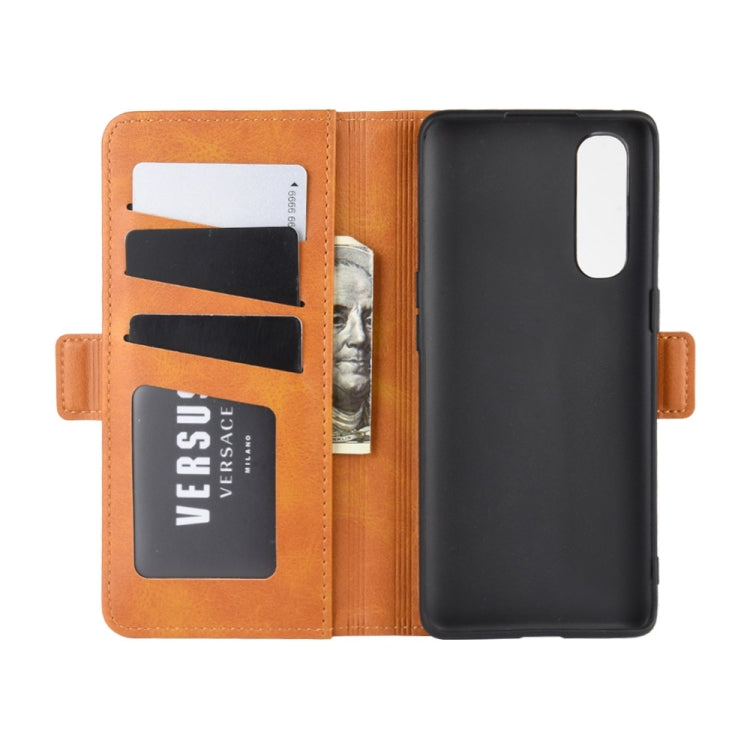 For OPPO Find X2 Dual-side Magnetic Buckle Horizontal Flip Leather Case with Holder & Card Slots & Wallet