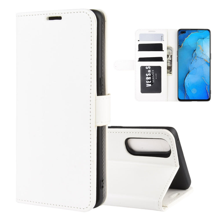 For OPPO RENO 3 PRO R64 Texture Single Horizontal Flip Protective Case with Holder & Card Slots & Wallet& Photo Frame