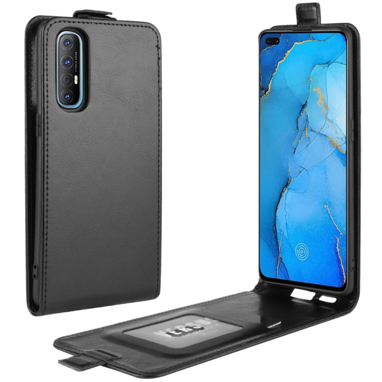For OPPO Reno 3 Pro R64 Texture Single Vertical Flip Leather Protective Case with Card Slots & Photo Frame