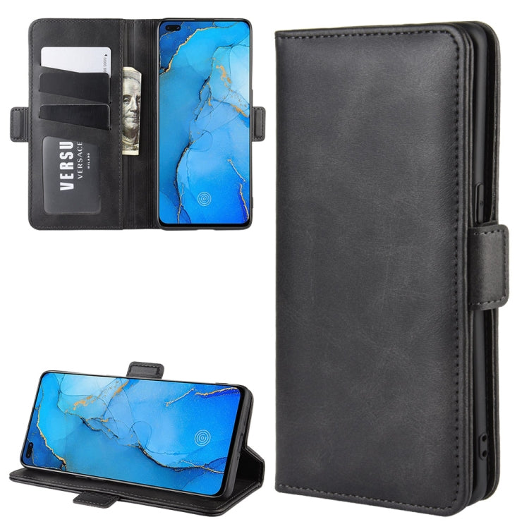 For OPPO Reno 3 Pro Dual-side Magnetic Buckle Horizontal Flip PU Leather Case with Holder & Card Slots & Wallet