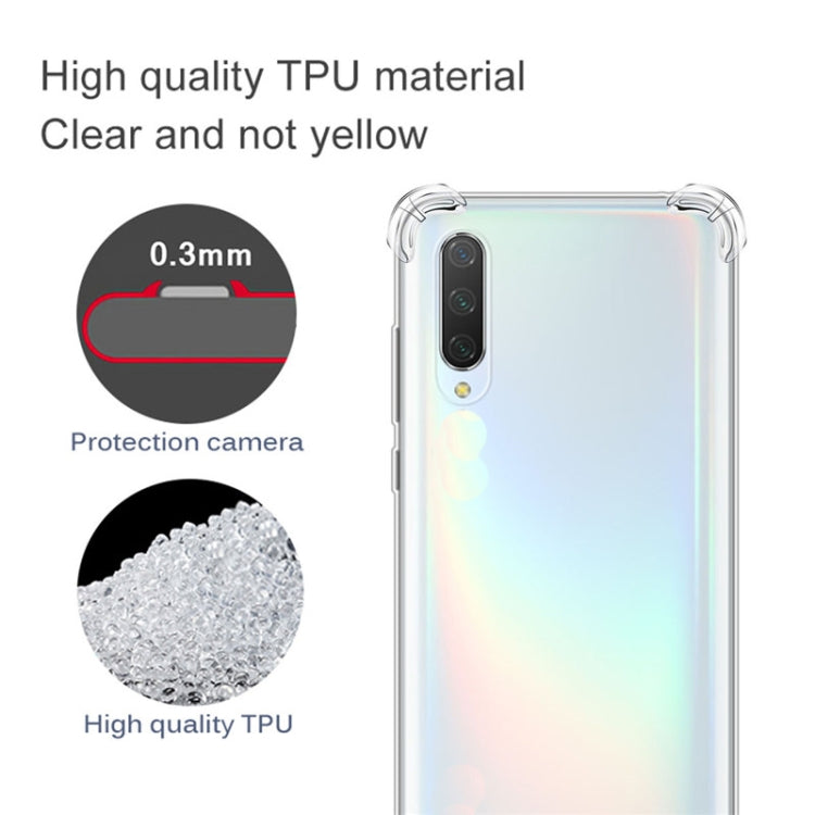 For OPPO Find X2 Four-Corner Anti-Drop Ultra-Thin Transparent TPU Phone Case(Transparent)