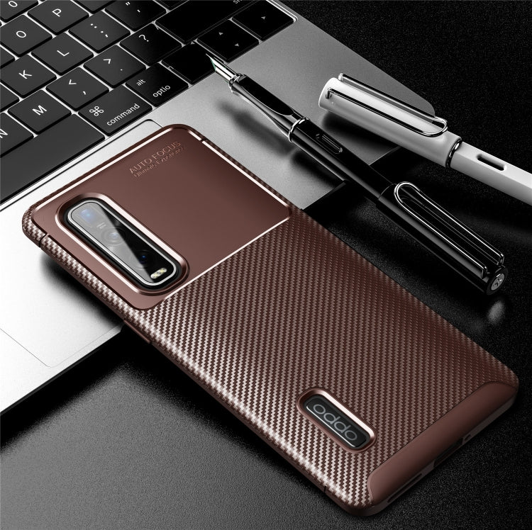 For OPPO Find X2 Pro Carbon Fiber Texture Shockproof TPU Case