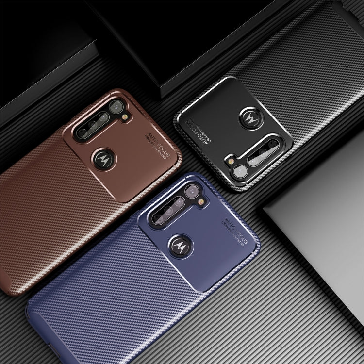 For MOTO One Fusion Plus Carbon Fiber Texture Shockproof TPU Case