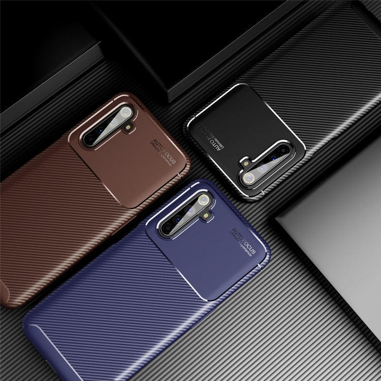 For OPPO Realme 6 Pro Carbon Fiber Texture Shockproof TPU Case