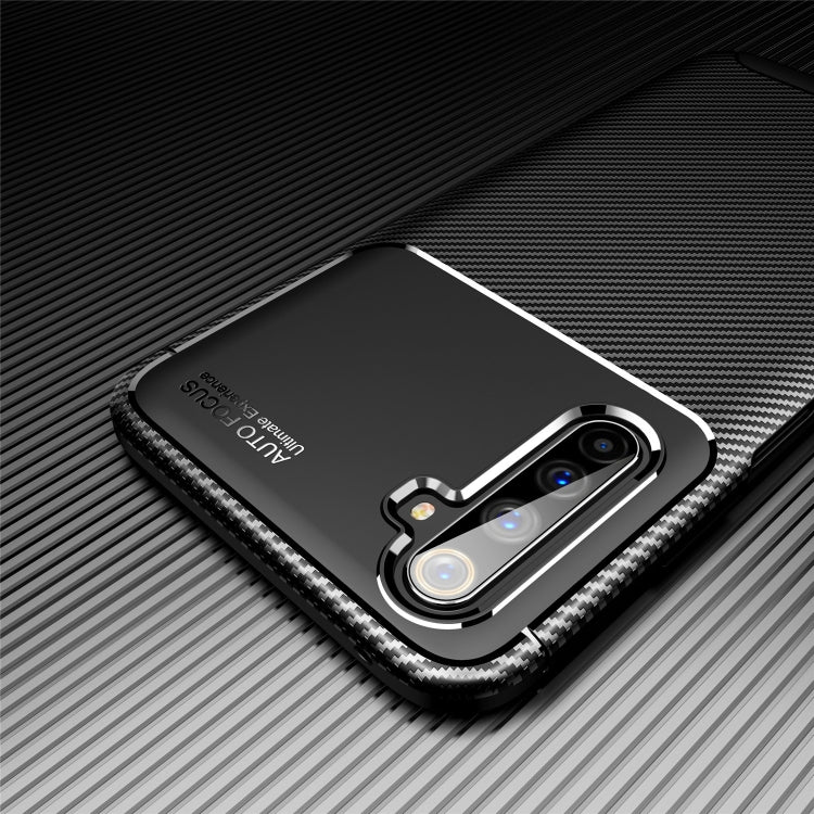 For OPPO Realme 6 Pro Carbon Fiber Texture Shockproof TPU Case