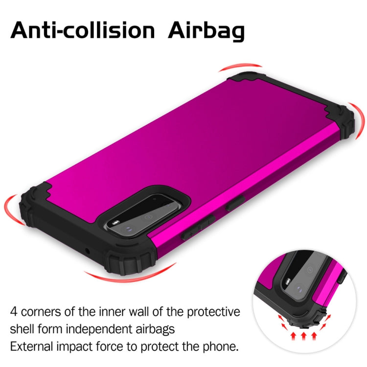 For Galaxy S20 PC+ Silicone Three-piece Anti-drop Mobile Phone Protection Back Cover