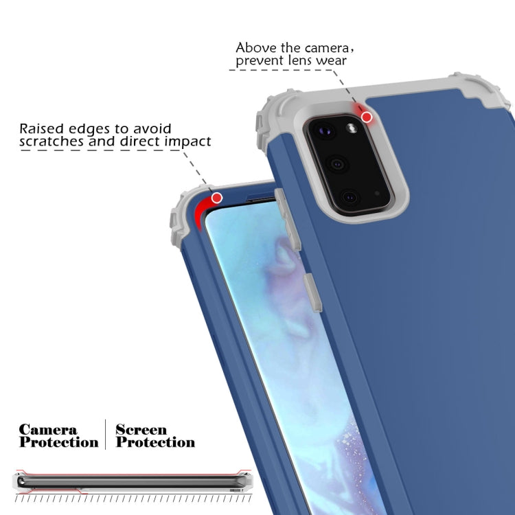 For Galaxy S20 PC+ Silicone Three-piece Anti-drop Mobile Phone Protection Back Cover