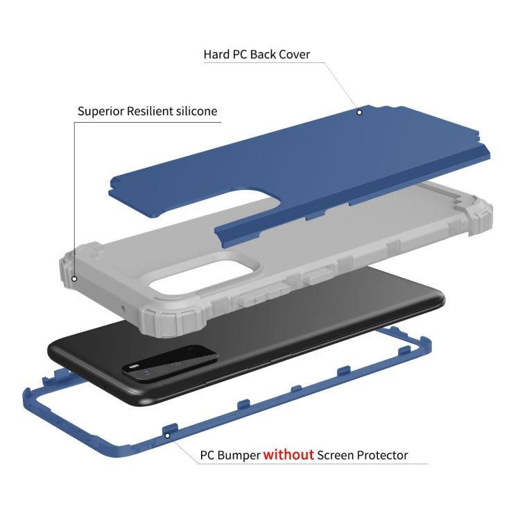 For Galaxy S20 PC+ Silicone Three-piece Anti-drop Mobile Phone Protection Back Cover