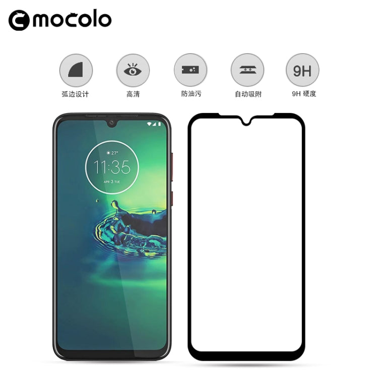 For Moto G8 Plus mocolo 0.33mm 9H 2.5D Full Glue Tempered Glass Film