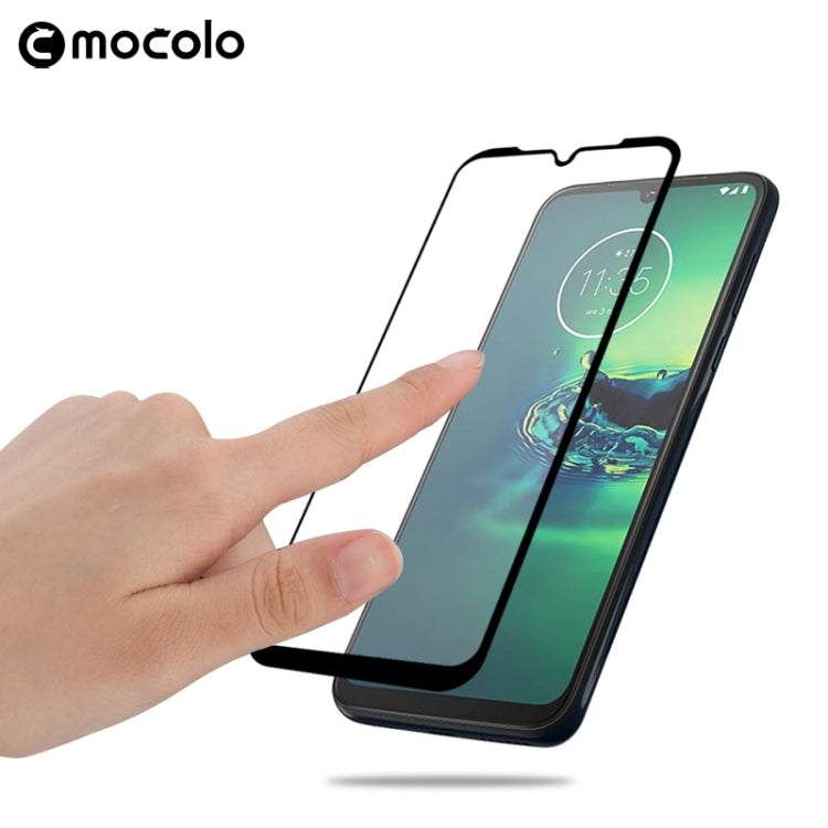 For Moto G8 Plus mocolo 0.33mm 9H 2.5D Full Glue Tempered Glass Film