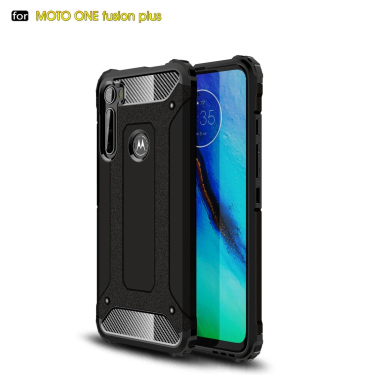 For Moto One Fusion Plus Magic Armor TPU + PC Combination Case