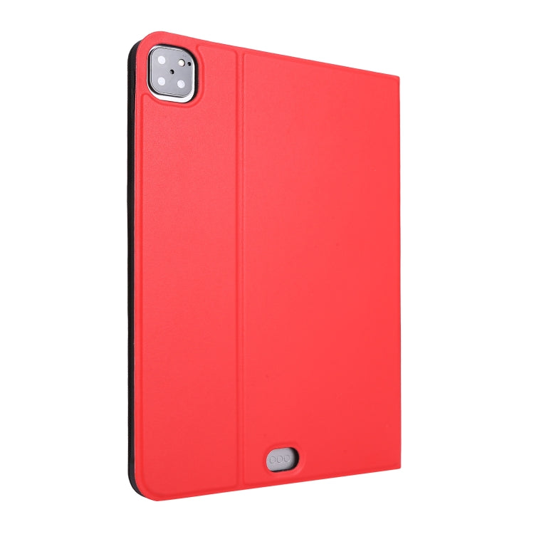 For iPad Pro 11 inch (2020) Voltage Plain Weave Stretch Leather + TPU Bracket Protective Holster With Sleep Function