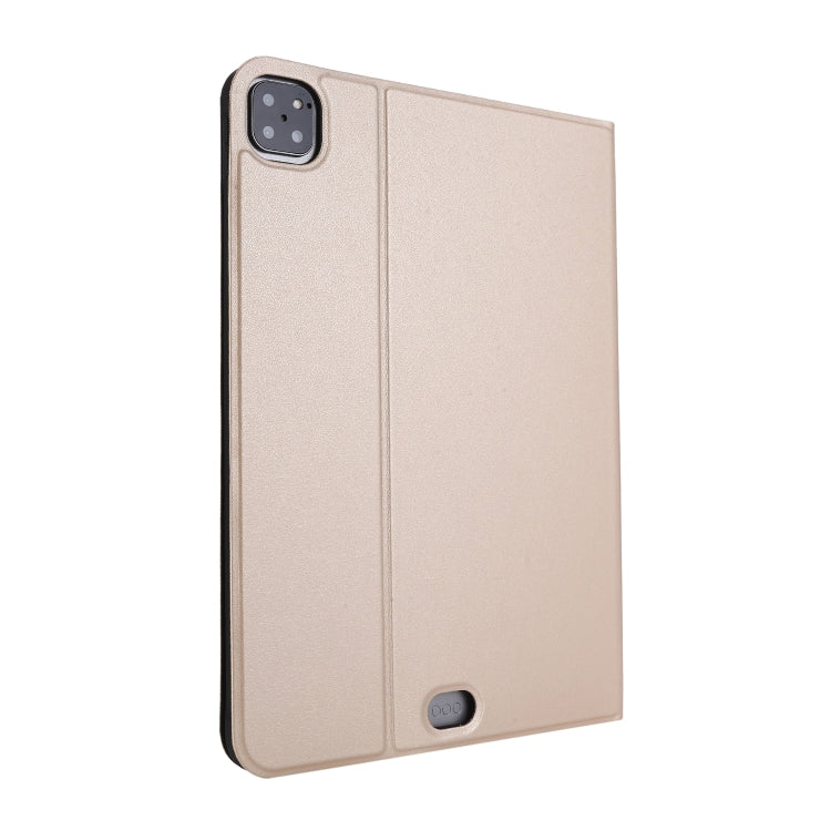 For iPad Pro 11 inch (2020) Voltage Plain Weave Stretch Leather + TPU Bracket Protective Holster With Sleep Function