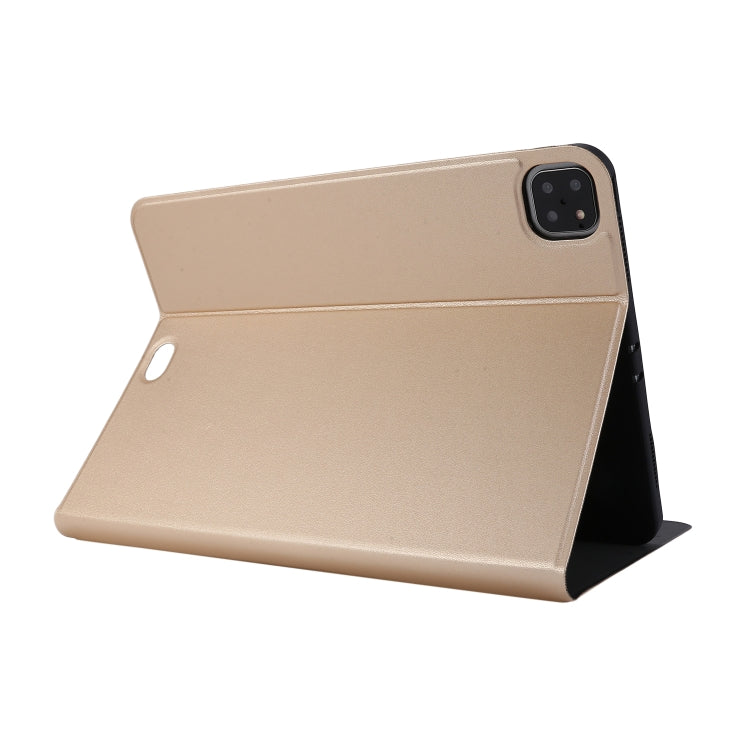 For iPad Pro 11 inch (2020) Voltage Plain Weave Stretch Leather + TPU Bracket Protective Holster With Sleep Function