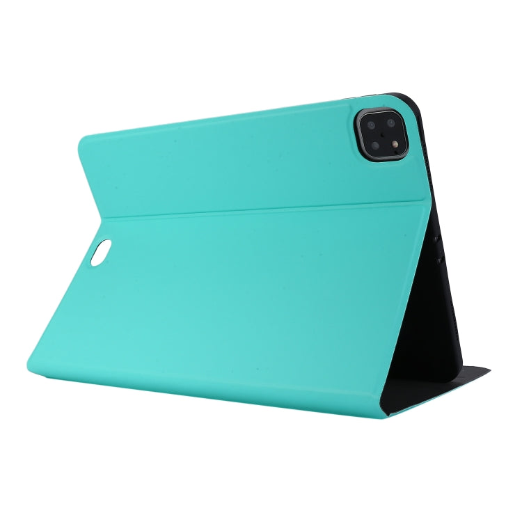 For iPad Pro 11 inch (2020) Voltage Plain Weave Stretch Leather + TPU Bracket Protective Holster With Sleep Function