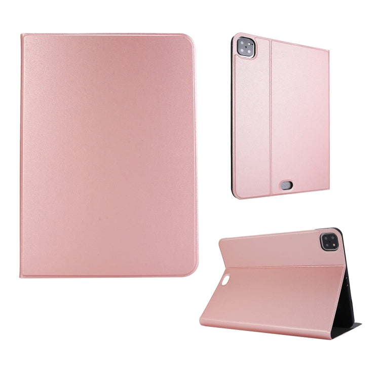 For iPad Pro 11 inch (2020) Voltage Plain Weave Stretch Leather + TPU Bracket Protective Holster With Sleep Function