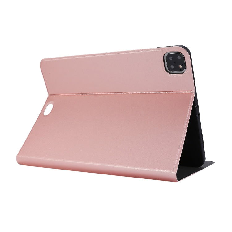 For iPad Pro 11 inch (2020) Voltage Plain Weave Stretch Leather + TPU Bracket Protective Holster With Sleep Function