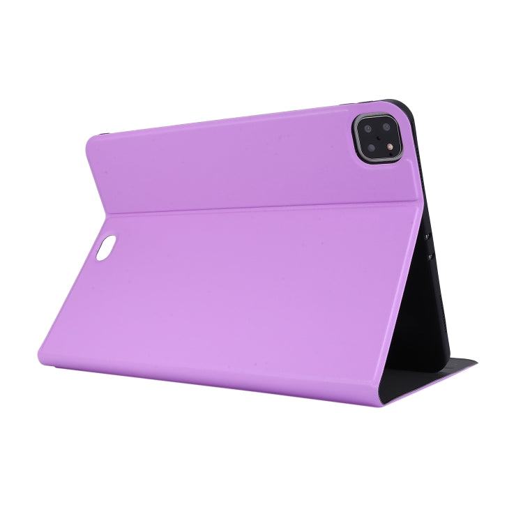 For iPad Pro 11 inch (2020) Voltage Plain Weave Stretch Leather + TPU Bracket Protective Holster With Sleep Function