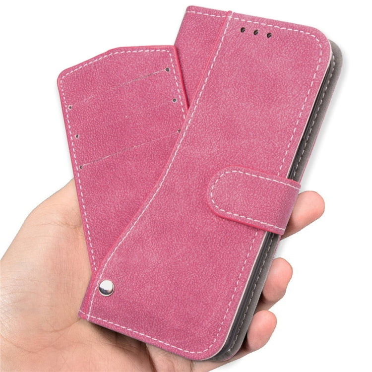 For Galaxy S20 Rotary Card Matte PU Leather Case with Card Slots & Photo Frame & Holder