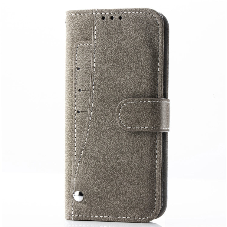 For Galaxy S20 Ultra Rotary Card Matte PU Leather Case with Card Slots & Photo Frame & Holder