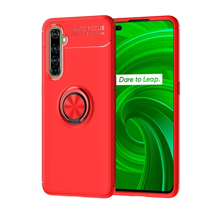 For OPPO Realme X50 Pro 5G Metal Ring Holder 360 Degree Rotating TPU Case