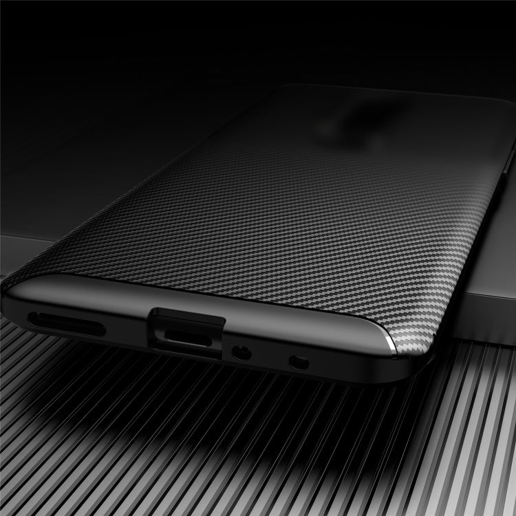 For OnePlus 8 Pro Carbon Fiber Texture Shockproof TPU Case(Black)