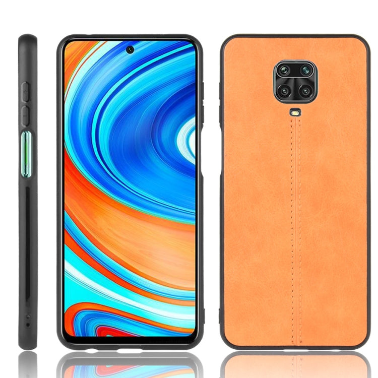 For Xiaomi Redmi Note 9 Pro / Note 9s / Note 9 Pro Max Shockproof Sewing Cow Pattern Skin PC + PU + TPU Case