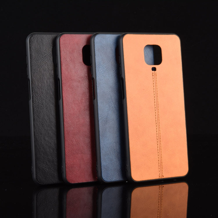 For Xiaomi Redmi Note 9 Pro / Note 9s / Note 9 Pro Max Shockproof Sewing Cow Pattern Skin PC + PU + TPU Case