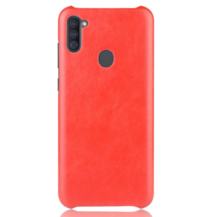 For Galaxy M11 Shockproof Litchi Texture PC + PU Case