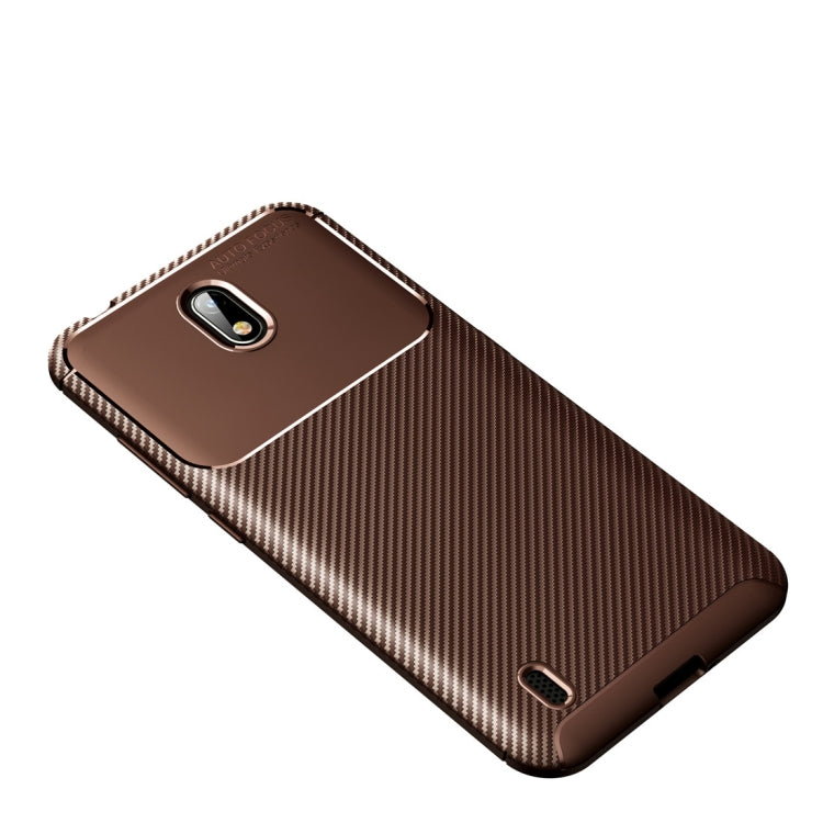 For Nokia C1 Carbon Fiber Texture Shockproof TPU Case