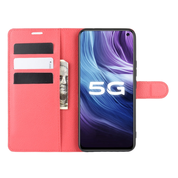 For vivo Z6 5G Litchi Texture Horizontal Flip Protective Case with Holder & Card Slots & Wallet