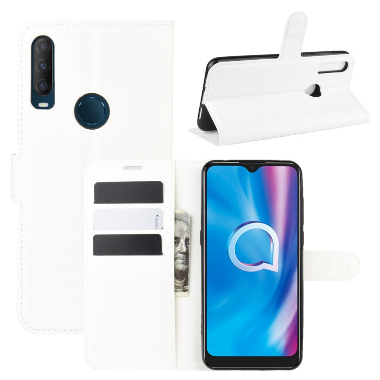 For alcatel 1S (2020) Litchi Texture Horizontal Flip Protective Case with Holder & Card Slots & Wallet