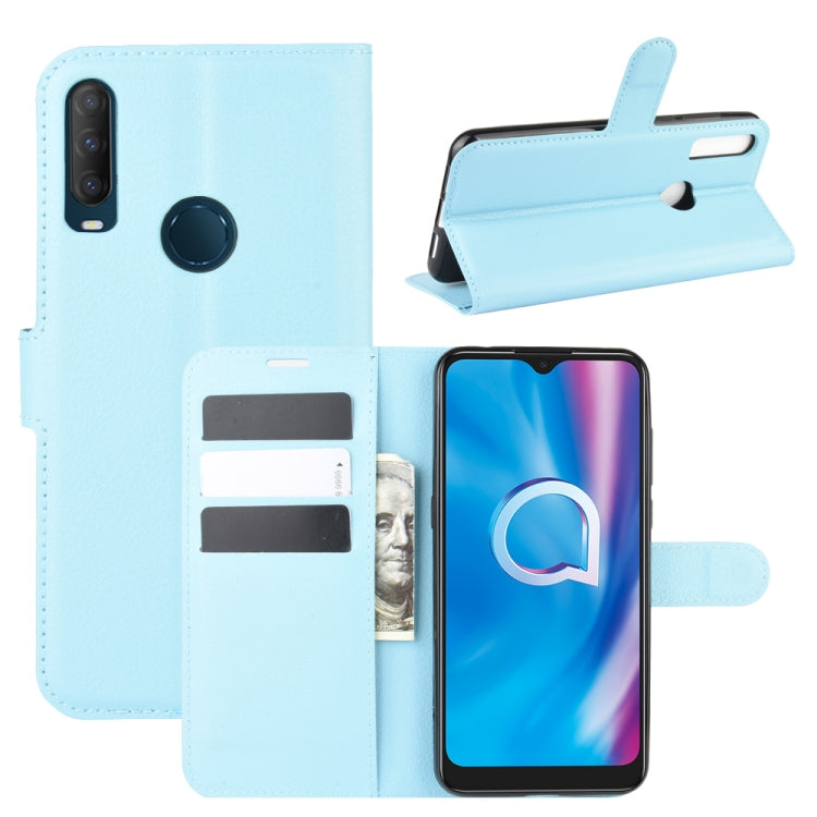 For alcatel 1S (2020) Litchi Texture Horizontal Flip Protective Case with Holder & Card Slots & Wallet
