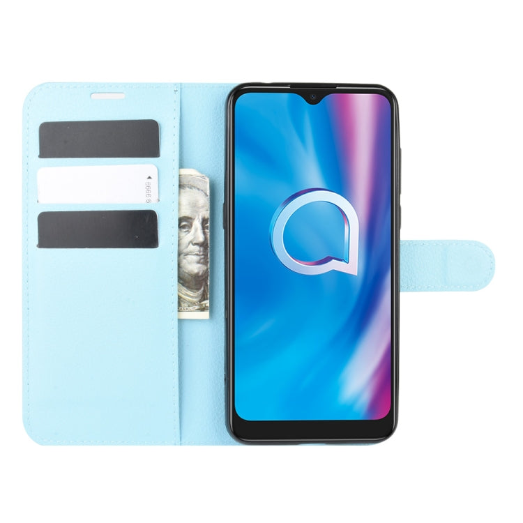 For alcatel 1S (2020) Litchi Texture Horizontal Flip Protective Case with Holder & Card Slots & Wallet