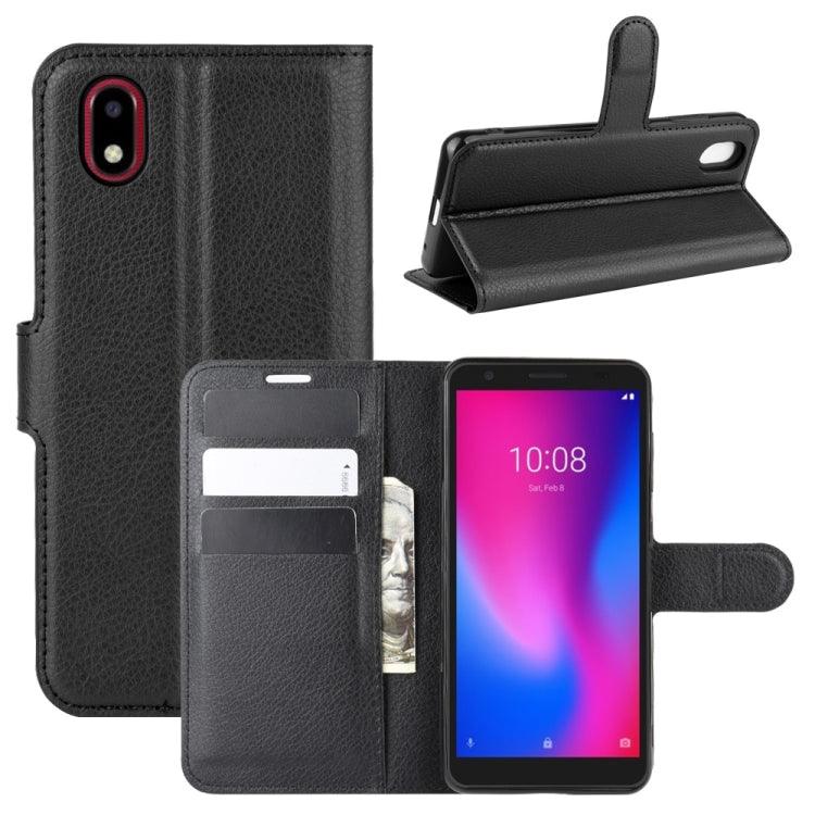 For ZTE Blade A3 2020 Litchi Texture Horizontal Flip Protective Case with Holder & Card Slots & Wallet